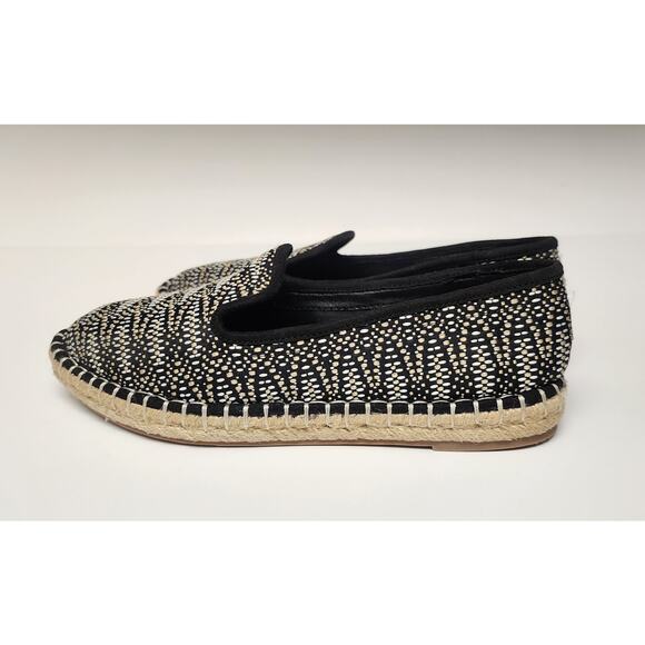 Universal Thread Espadrilles Flats Women's Casual Black Fabric Stitched Size 7 - Picture 5 of 8